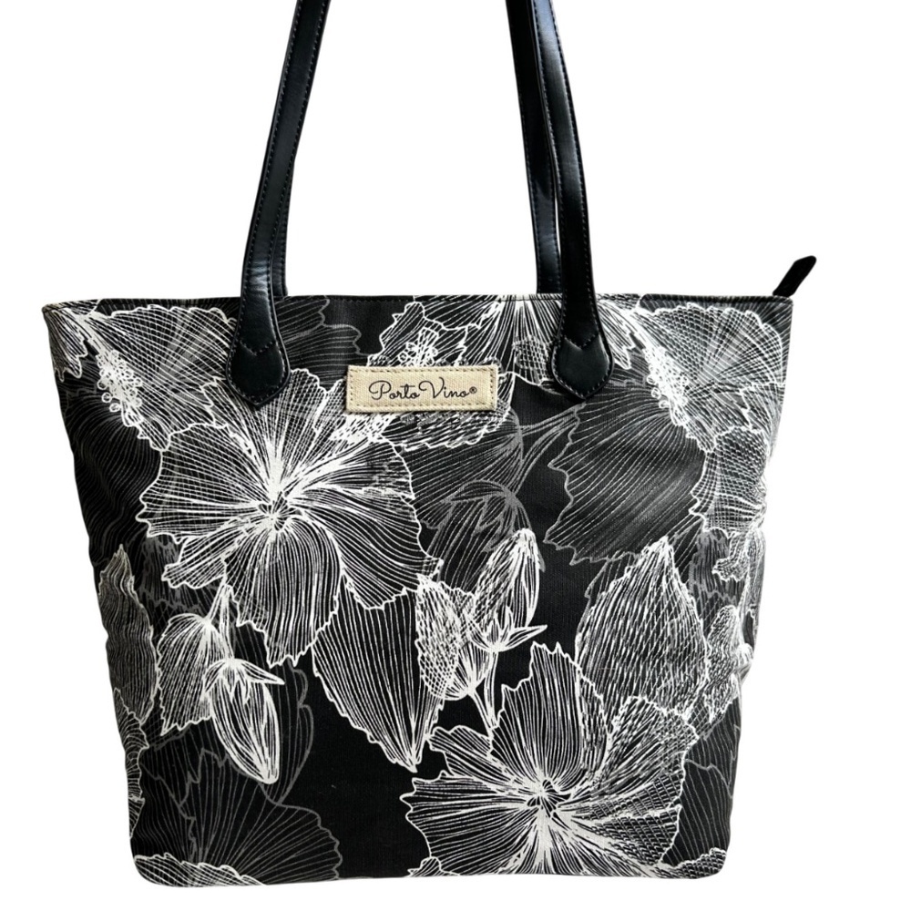 Porto Vino Hidden Wine Shoulder Tote Bag NWOT